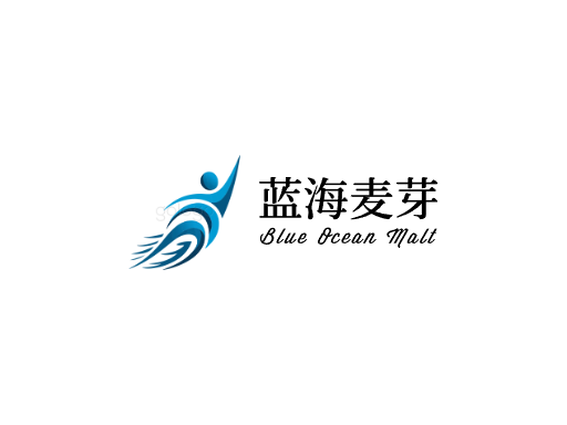 蓝海麦芽精酿啤酒Logo标志设计