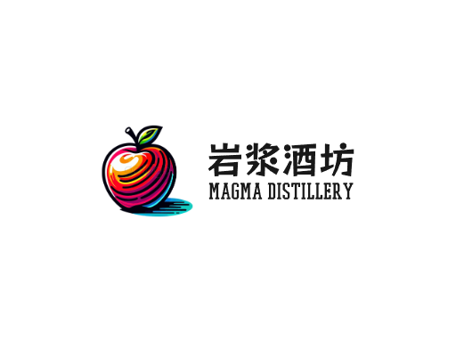 岩浆酒坊果味啤酒Logo标志设计