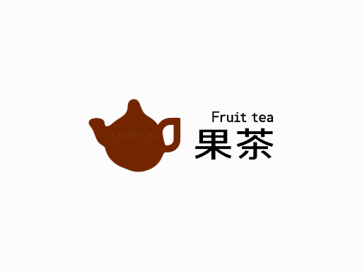 果茶果茶Logo标志设计