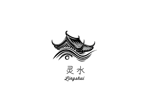 灵水茶饮料Logo标志设计