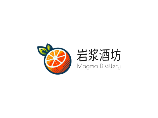 岩浆酒坊果味啤酒Logo标志设计