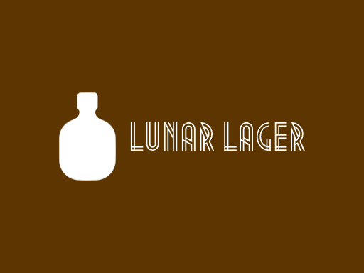 Lunar Lager生啤Logo标志设计