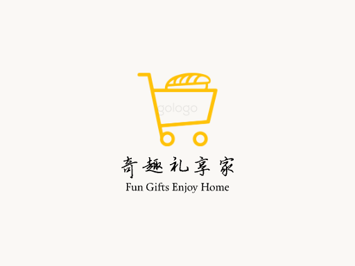 奇趣礼享家抖音小店Logo标志设计