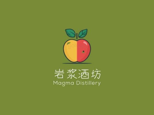 岩浆酒坊果味啤酒Logo标志设计