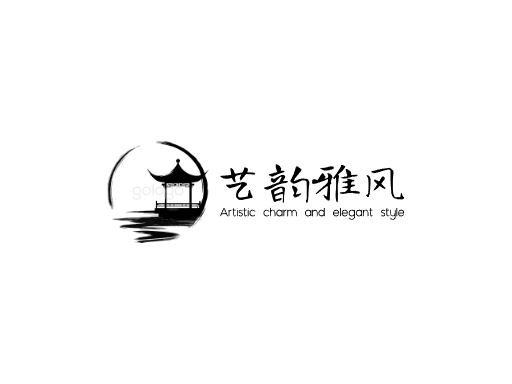 艺韵雅风艺术Logo标志设计