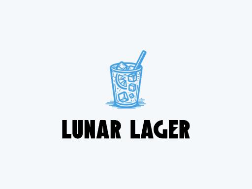 Lunar Lager生啤Logo标志设计