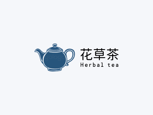 花草茶最全Logo标志设计