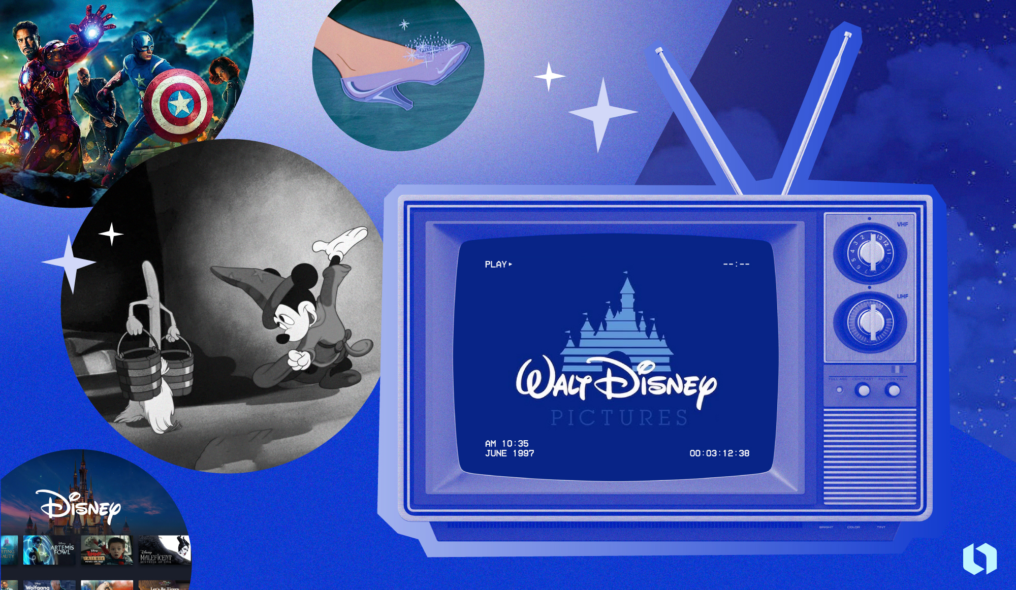 迪士尼标志的演变：从 1923 年到如今的标志性城堡（一）