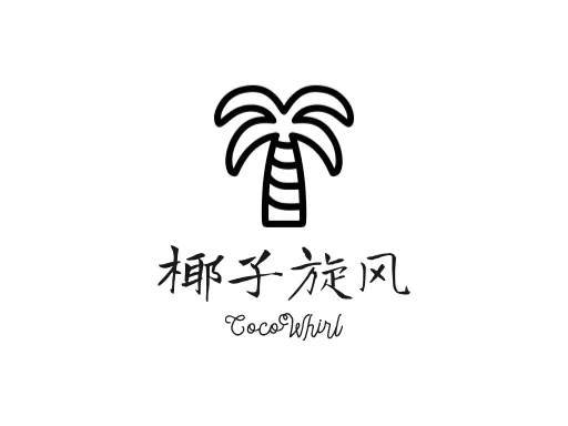 椰子旋风Logo标志设计