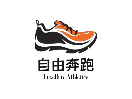 自由奔跑LOGO图标设计