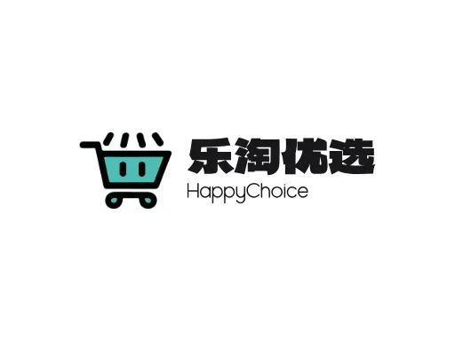 乐淘优选店铺标志设计