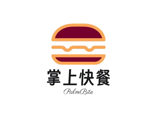 掌上快餐品牌logo设计