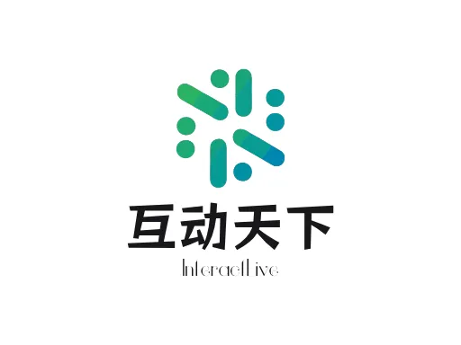 互动天下Logo标志设计