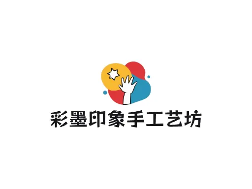 彩墨印象手工艺坊Logo标志设计