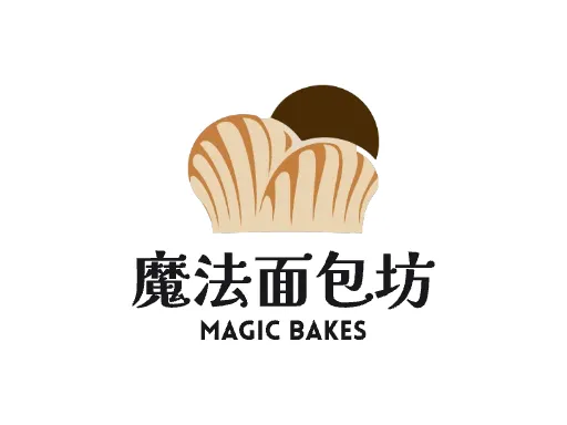 魔法面包坊公司logo设计