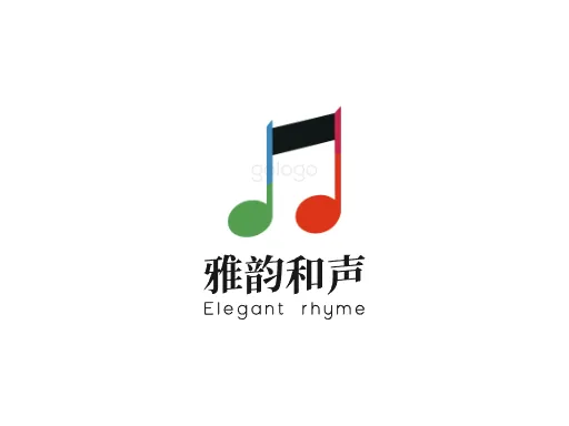 雅韵和声Logo标志设计