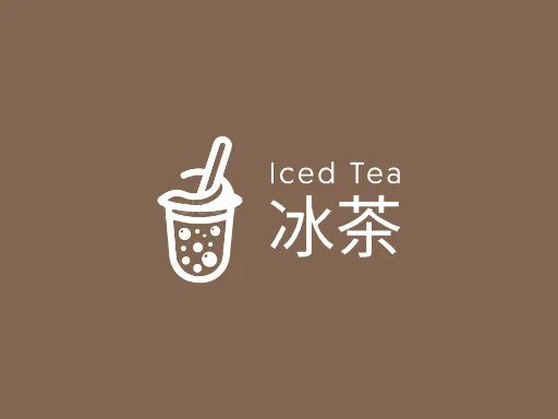 冰茶Logo标志设计