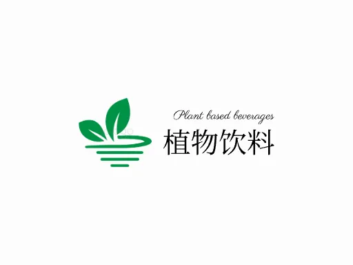 植物饮料店铺logo设计