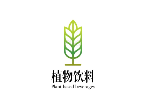 植物饮料Logo标志设计