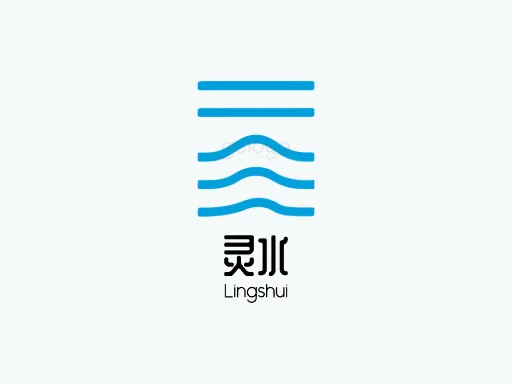 灵水Logo标志设计