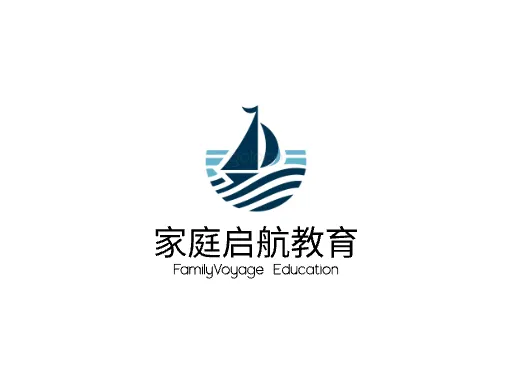 家庭启航教育Logo标志设计