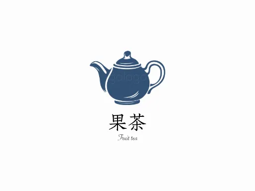 果茶Logo标志设计