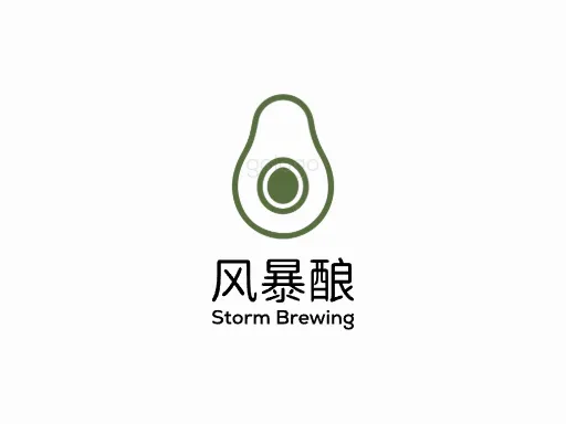 风暴酿Logo标志设计