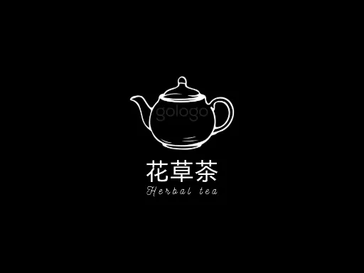 花草茶logo设计