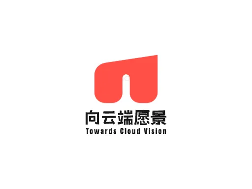 向云端愿景Logo标志设计