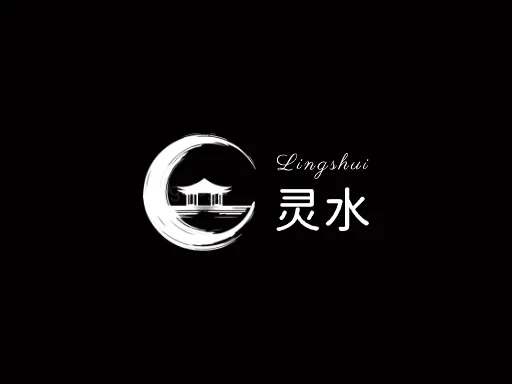 灵水Logo标志设计