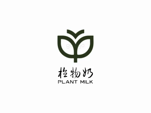 植物奶企业标志设计