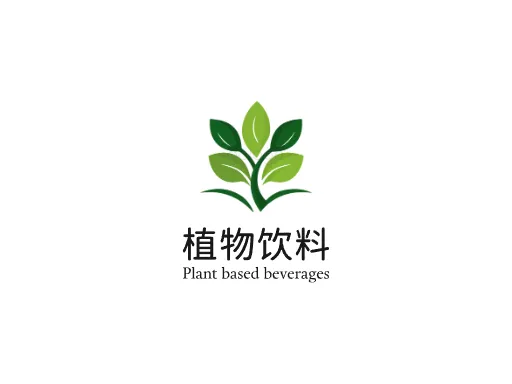 植物饮料Logo标志设计