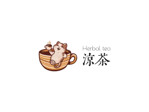 凉茶店铺logo设计