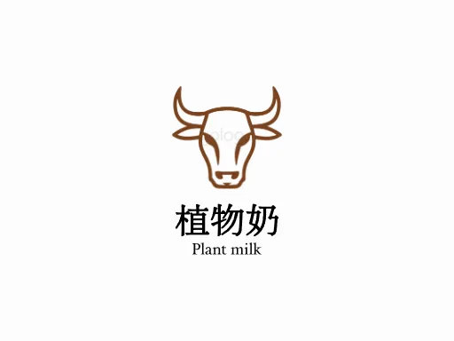 植物奶Logo标志设计