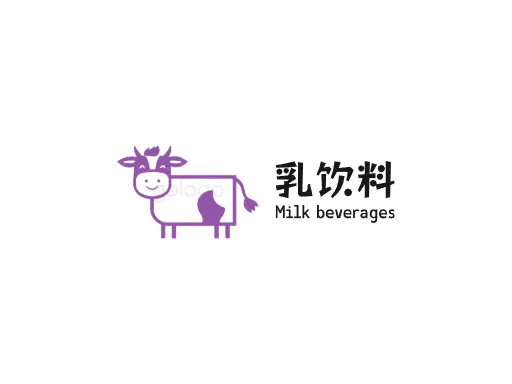 乳饮料门店logo设计