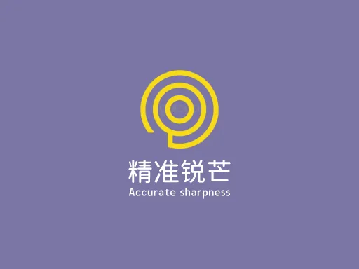 精准锐芒Logo标志设计