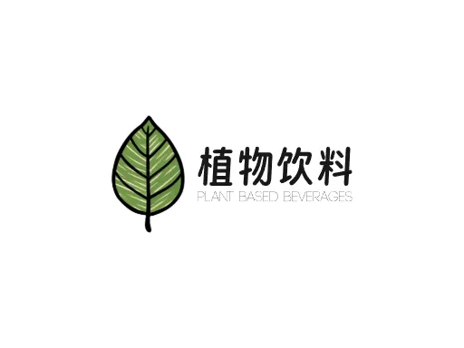 植物饮料Logo标志设计