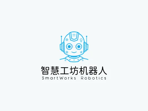 智慧工坊机器人LOGO图标设计