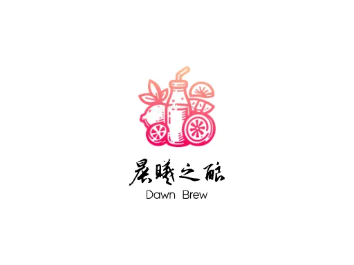 晨曦之酿门店logo设计