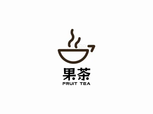 果茶Logo标志设计