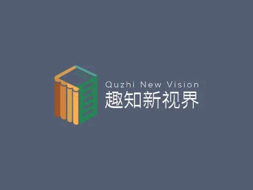 趣知新视界Logo标志设计