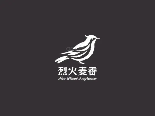 烈火麦香Logo标志设计