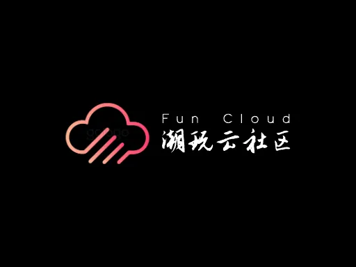 潮玩云社区Logo标志设计