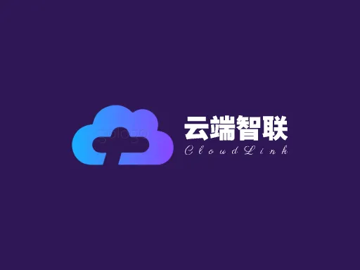 云端智联Logo标志设计