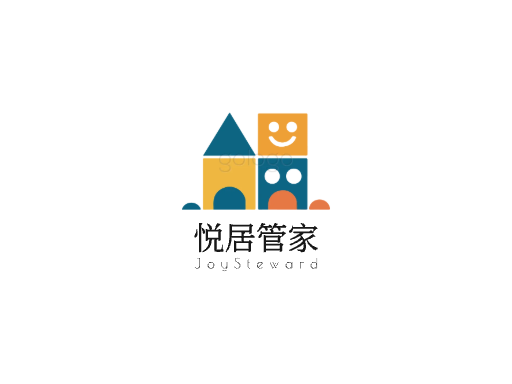 悦居管家Logo标志设计