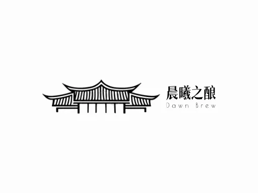 晨曦之酿店铺logo头像设计