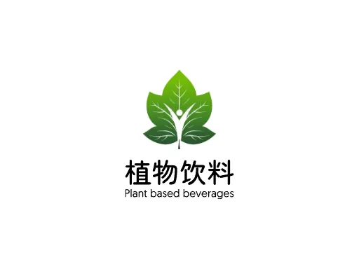 植物饮料Logo标志设计