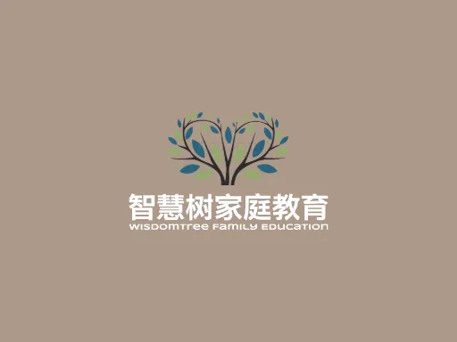 智慧树家庭教育Logo标志设计