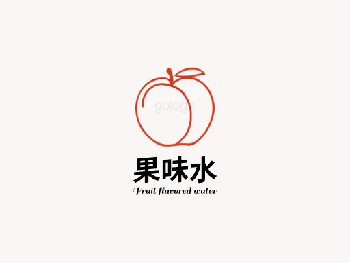 果味水Logo标志设计