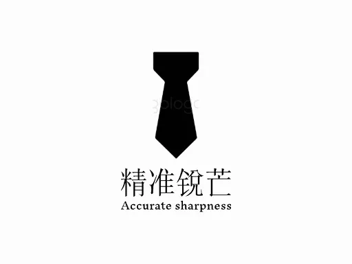 精准锐芒Logo标志设计